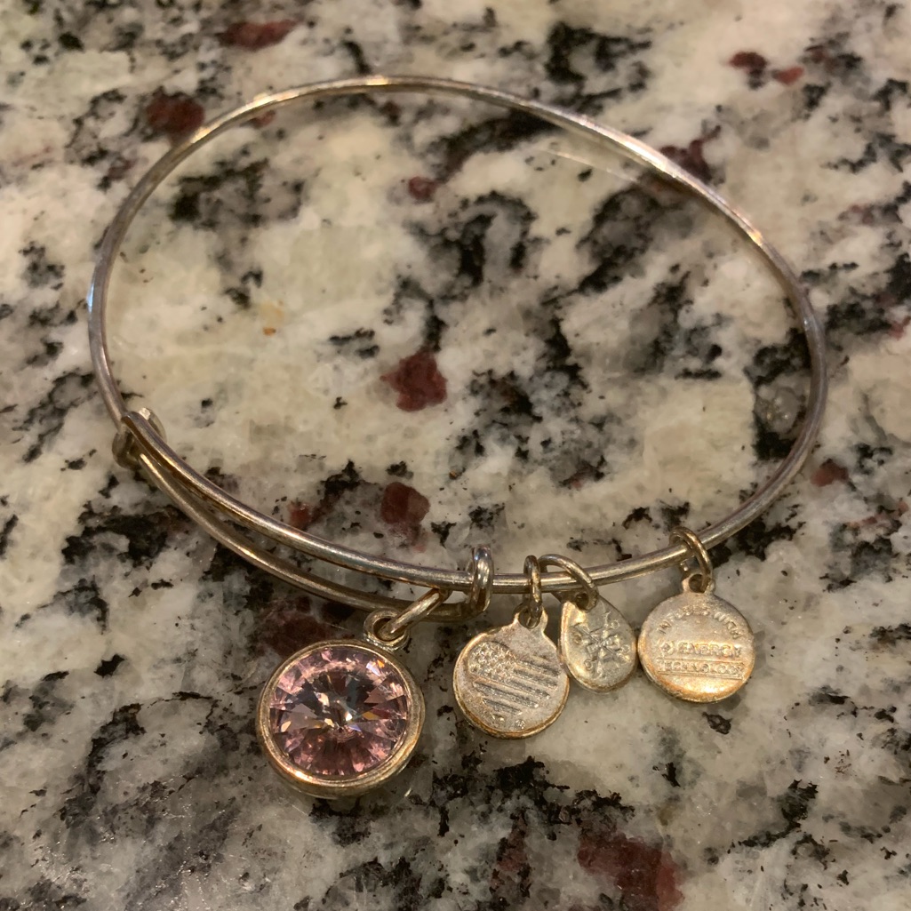 Alex And Ani Birthstone June Silver Bracelet 13$